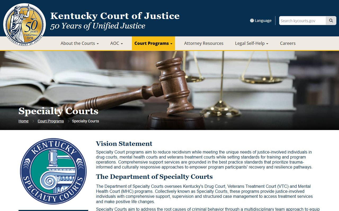 Trimble County court dockets Specialty Courts source
