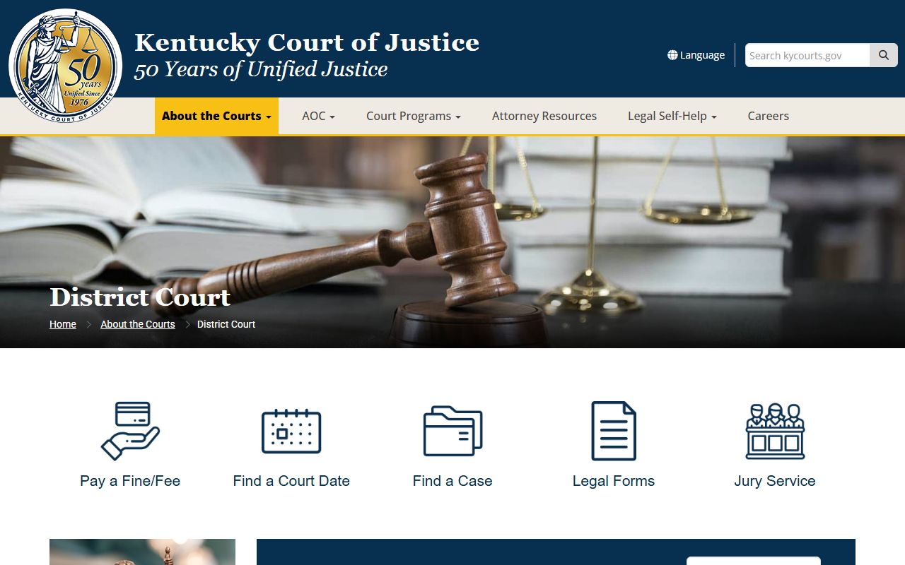 Trimble County court records District Court jurisdiction source
