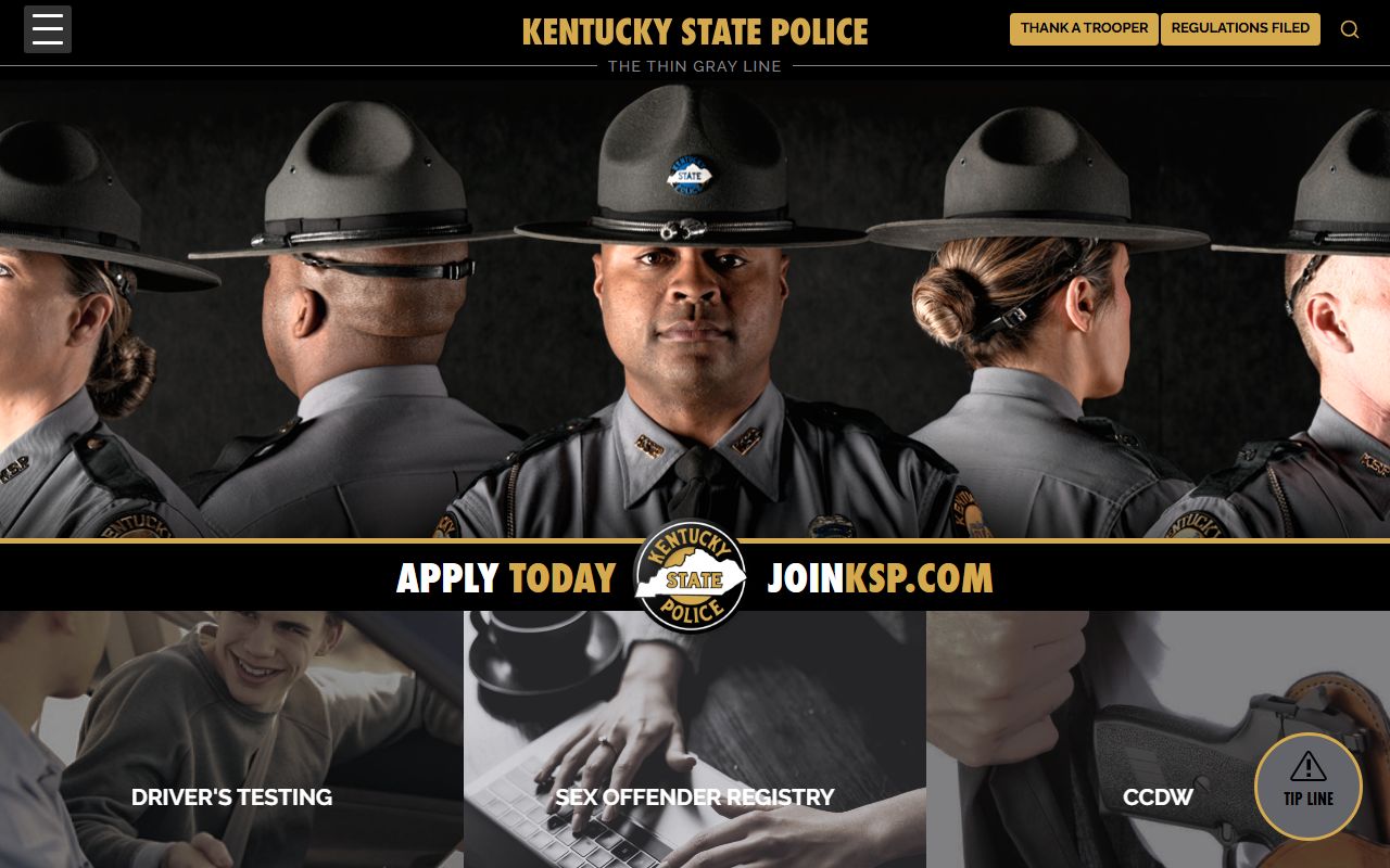 Trimble County criminal court records Kentucky State Police source