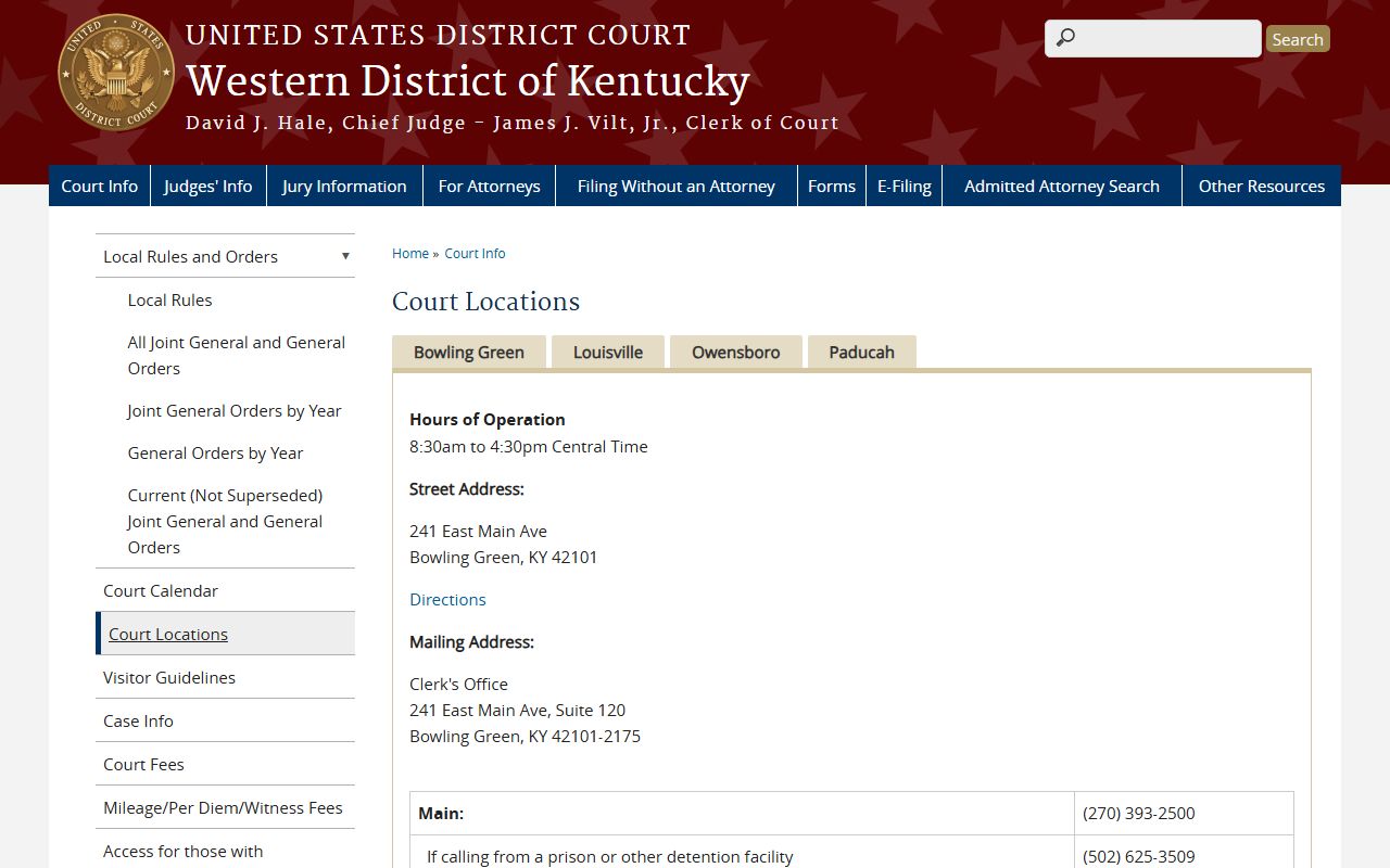 Trimble County probate records Western District Kentucky court locations